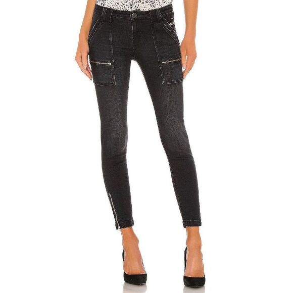 Joie Denim Park Skinny E Mid-Rise Jeans in Noir Black Size 29 - Picture 12 of 12